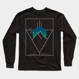 Abstract arctic mountain Long Sleeve T-Shirt